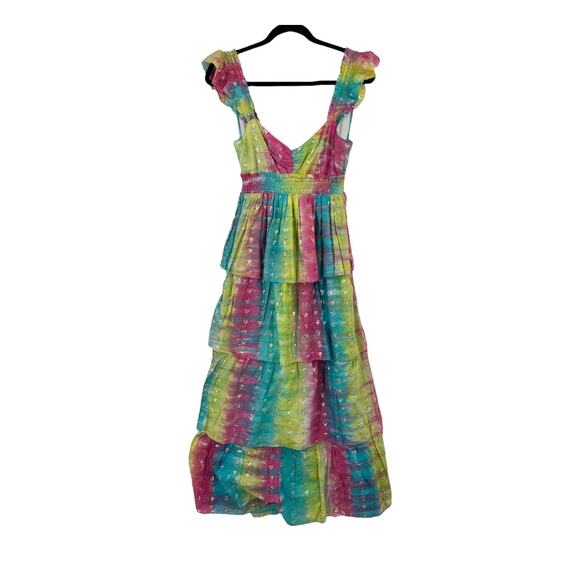 Saylor dress Leola Rainbow sleeveless midi size Medium M - Picture 1 of 8